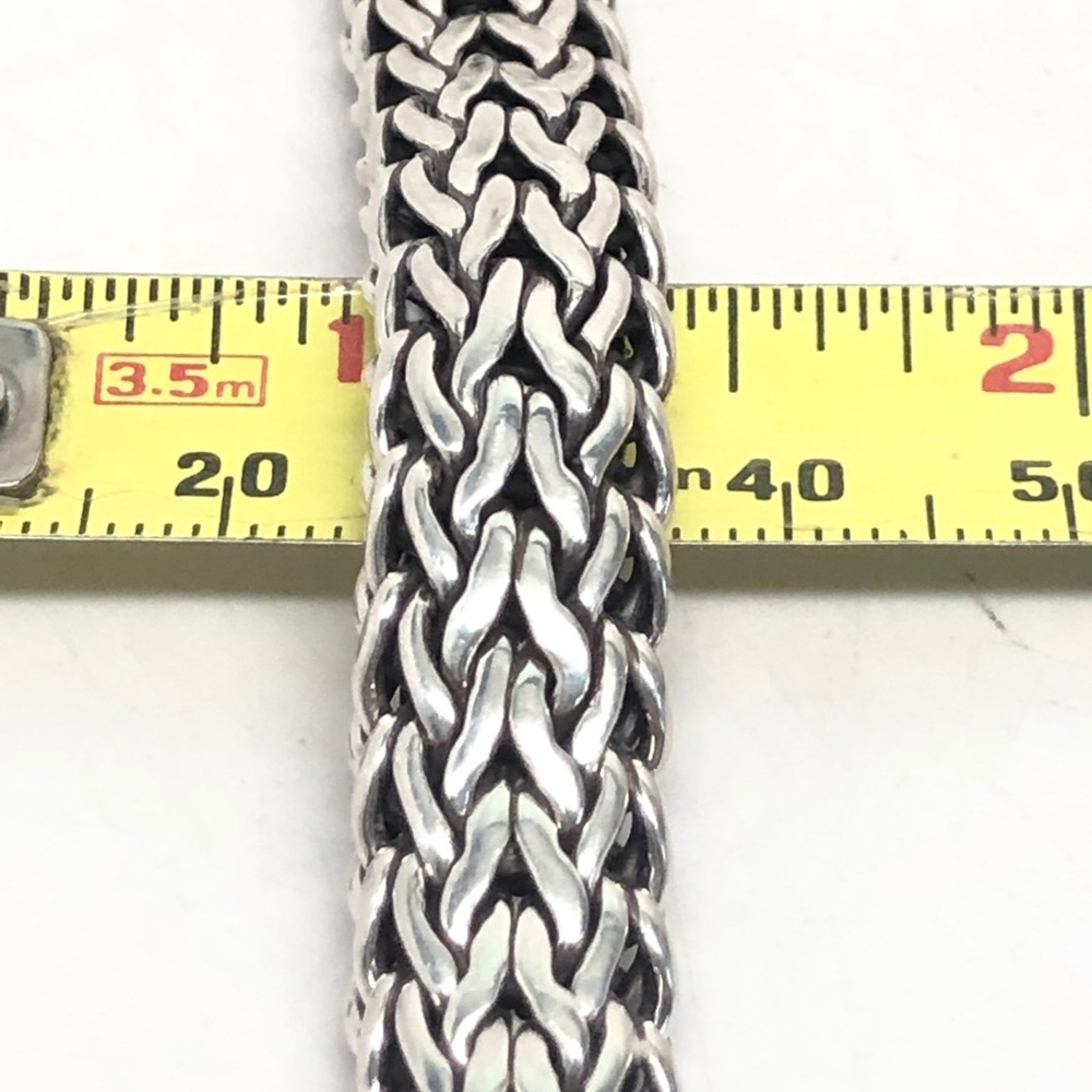 John Hardy 11mm Diamond Clasp Classic Chain Bracelet .925 - Picture 9 of 9